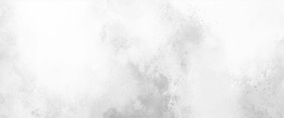 Light white watercolor background, watercolor textures on white paper background. Paint leaks and Ombre effects. Cement wall modern style background and texture on white paper background, banner. © Grave passenger