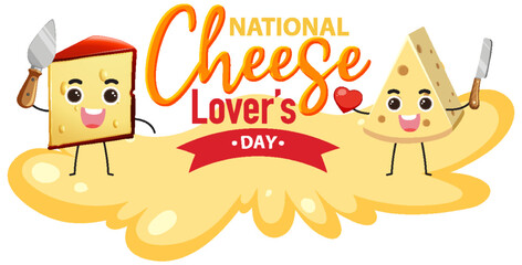 National Cheese Lovers Day Banner Design
