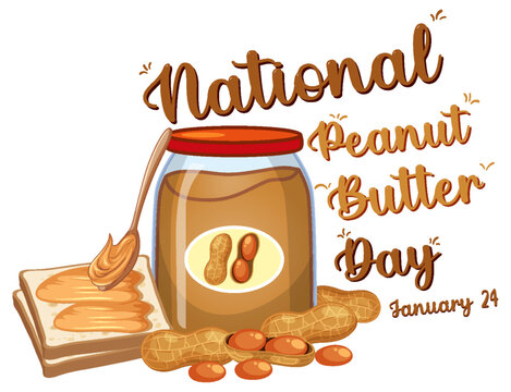 National Peanut Butter banner design