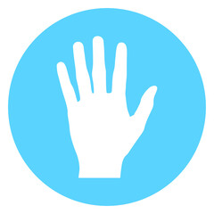 Fototapeta na wymiar hand sign icon