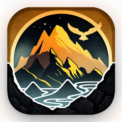 App icon of nature or adventure illustration