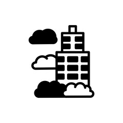 Skyscraper icon in vector. Logotype