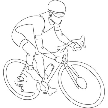 Bicycle Line Art Sport