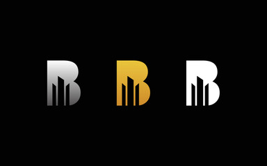 Letter B Real Estate Logo Design