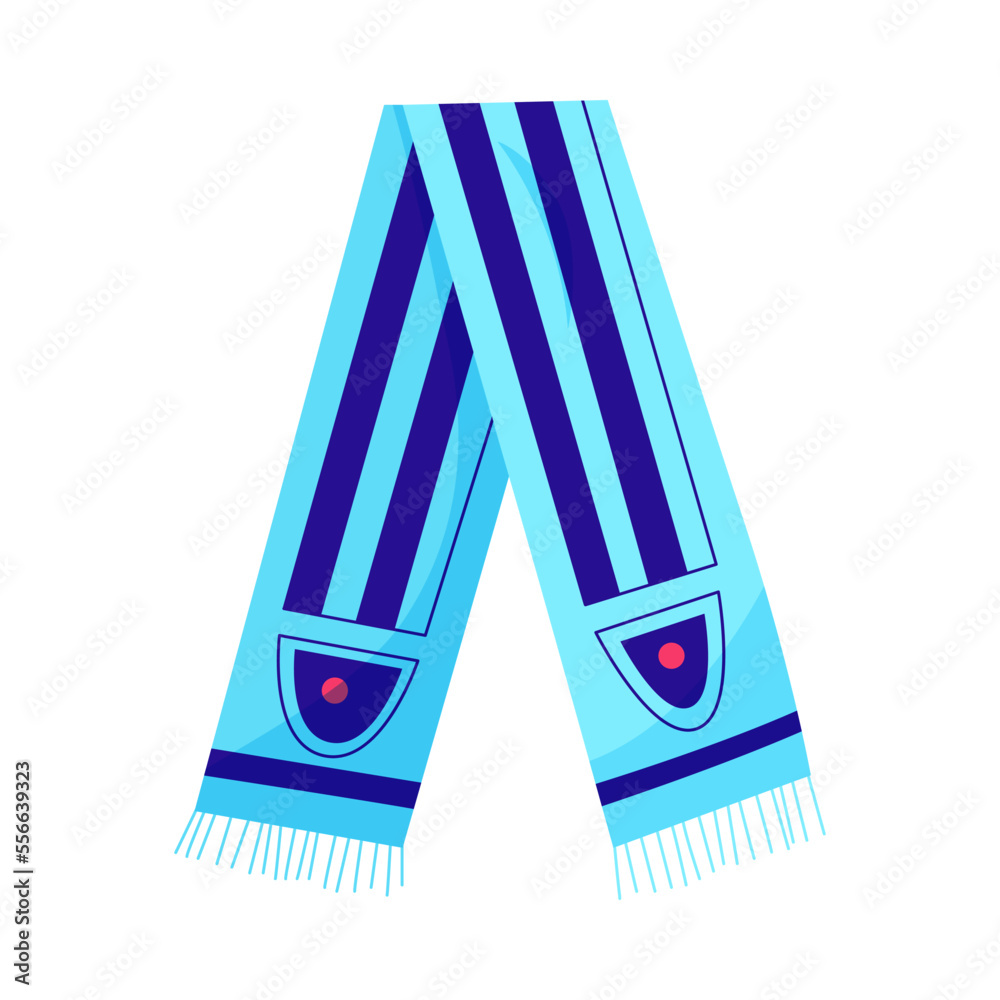 Wall mural fans team scarf composition