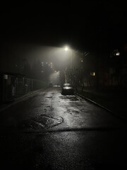 Fototapeta City street at night obraz