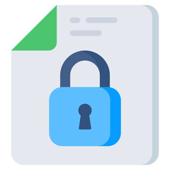 Premium download icon of locked file