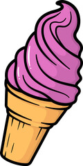 Ice cream Cone strawberry 