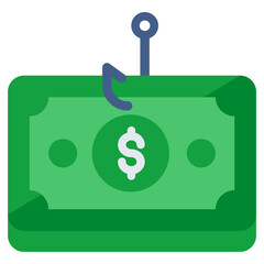 Modern design icon of money phishing 