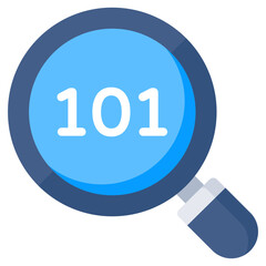 Premium download icon of search binary data 