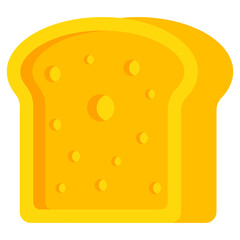 Modern design icon of toast 