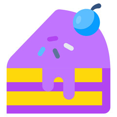 A perfect design icon of cake slice