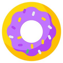 Trendy vector design of donut