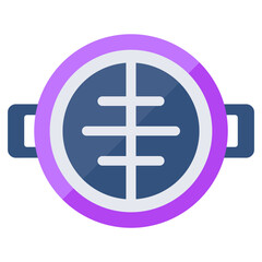 An icon design of food platter