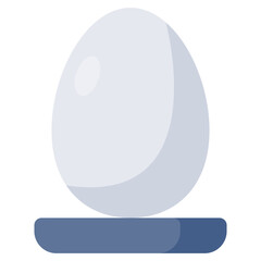 Boiled egg icon, editable vector
