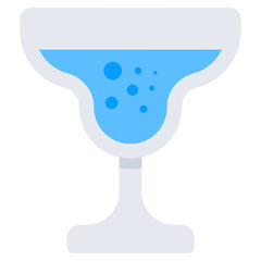 An editable design icon of drink glass 