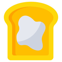 Modern design icon of toast 