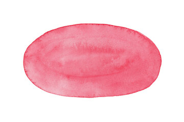 light pink hand drawn watercolor oblong frame. watercolor pink oval