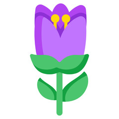 A creative design icon of tulip flower 