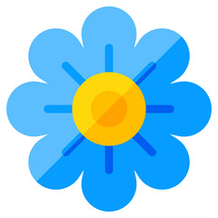 A beautiful design icon of blossom 