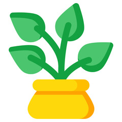 Premium download icon of indoor plant 