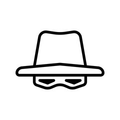 Hacker icon vector design template