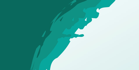 Green Brush Stroke Background Vector Illustration