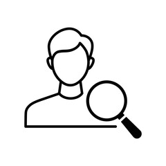 Search client icon vector design template