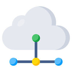 Vector design of share cloud 
