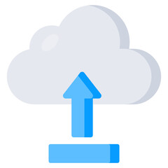 Modern design icon of cloud upload