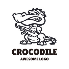 Illustration vector graphic of Crocodile, good for logo design
