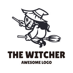 Illustration vector graphic of The Witcher, good for logo design