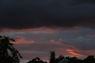 Nighttime over folly Island in Hertfordshire next to Hertford brewery