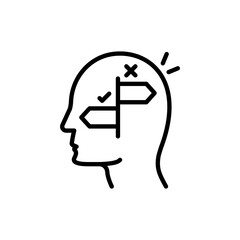 Choice icon in vector. Logotype