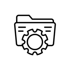 System Folder icon in vector. Logotype
