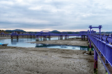 Obraz premium Sinan purple islands in winter