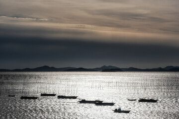Fishing boats off the coast of Sinan