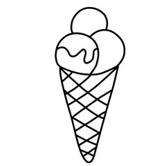 Doodle Ice Cream Vector
