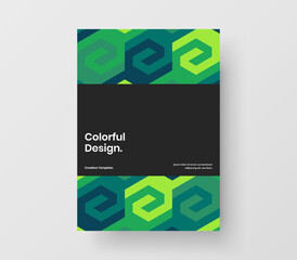 Minimalistic company identity vector design concept. Creative geometric shapes brochure template.