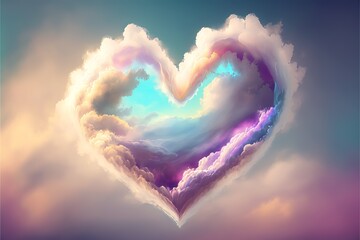 Heart in the sky. Generative Ai