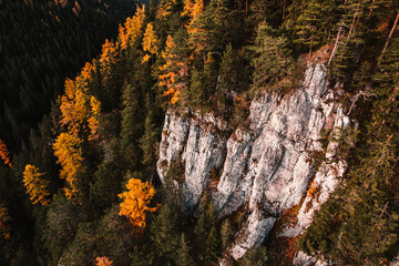Rocky mountains.  Hiking in mountains. Sunny landscape. Tourist traveler on background view mockup. Low tatras , slovakia, Jasna, demenovska dolina © Zedspider