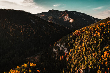 Rocky mountains.  Hiking in mountains. Sunny landscape. Tourist traveler on background view mockup. Low tatras , slovakia, Jasna, demenovska dolina © Zedspider