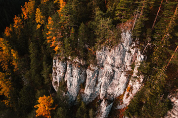 Rocky mountains.  Hiking in mountains. Sunny landscape. Tourist traveler on background view mockup. Low tatras , slovakia, Jasna, demenovska dolina © Zedspider