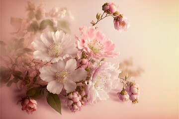 Fototapeta premium Beautiful flowers. Generative AI
