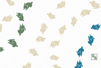 和風うさぎ（白）