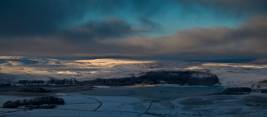 A frozen Malham Tarn
