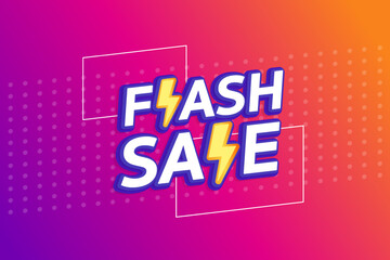 Flash Sale. Limited time Mega sale. Banner background vector illustration