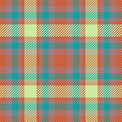 Check plaid fabric. Seamless textile vector. Pattern tartan background texture.