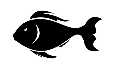 black fish silhouette logo
