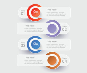 Timeline steps business infographic template